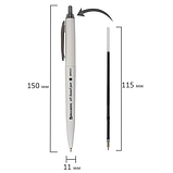 Ручка шариковая масляная автоматическая BRAUBERG "Sky White", СИНЯЯ, клип ассорти, узел 0,7 мм, фото 9