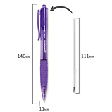 Ручка шариковая масляная автоматическая с грипом BRAUBERG "Fruity RD", СИНЯЯ, корпус ассорти, узел 0,7 мм, фото 6