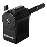 Точилка механическая BRAUBERG "JET", металлический механизм, корпус черный, 229566, фото 2