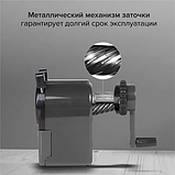 Точилка механическая BRAUBERG "JET", металлический механизм, корпус черный, 229566, фото 6