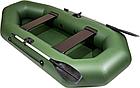Надувная гребная лодка ПВХ Барс 260 (зеленый), фото 4