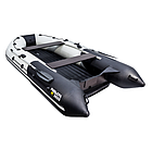 Надувная лодка Ривьера 3200 Килевое НДНД светло-серый/черный, фото 4