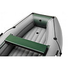 Надувная лодка Roger ЗЕФИР LT 3300 НДНД (лайт) Серый с зелёным, фото 5