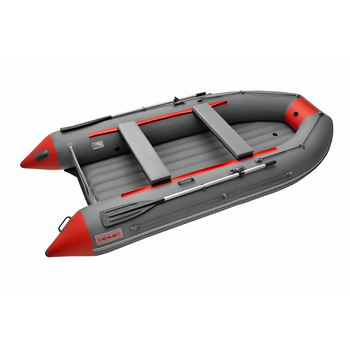 Надувная лодка Roger ЗЕФИР LT 3500 НДНД Тёмно-серый с красным