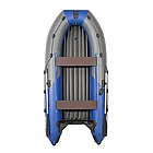 Лодка моторная килевая Пилот 380 НДНД серый/синий, фото 2