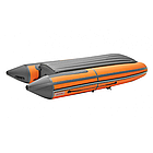 Надувная лодка Roger ЗЕФИР 3900 НДНД Оранжевый с тёмно-серым, фото 4