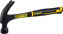 STAYER Strike, 560 г, цельнометаллический столярный молоток-гвоздодёр, Professional (2025-560)