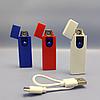Зажигалка USB пьезозажигалка USB LIGHTER (беспламенная, перезаряжаемая). Черная, фото 2