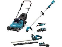 Комплект газонокосилка аккум. MAKITA LXT DLM382Z + DUH606RF+ DUR192LSF (18.0 В, 2 акк., Li-Ion, шир. 38 мм,