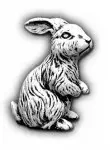 Садовая фигура зайчика