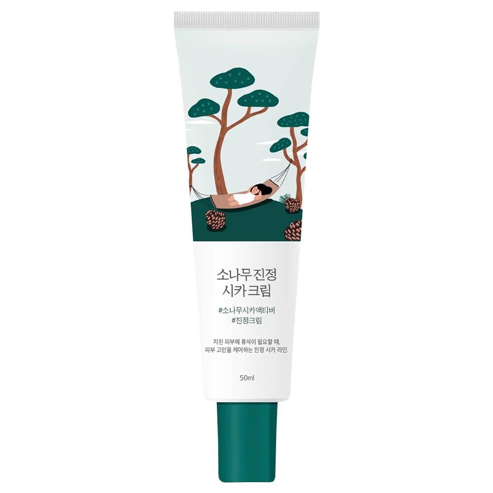 Крем с экстрактами сосны и центеллы для проблемной кожи Round Lab Pine Calming Cica Cream,50 мл