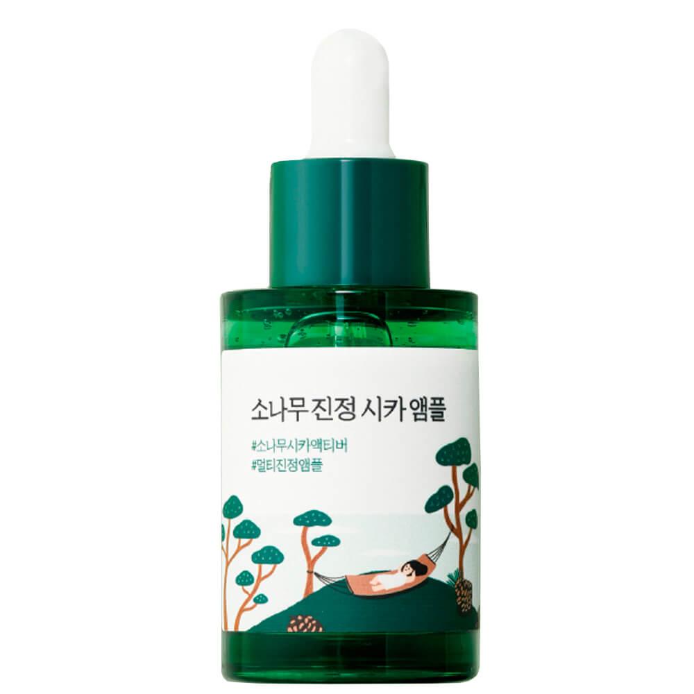 Ампула с экстрактами сосны и центеллы для проблемной кожи Round Lab Pine Calming Cica Ampoule. 30 мл