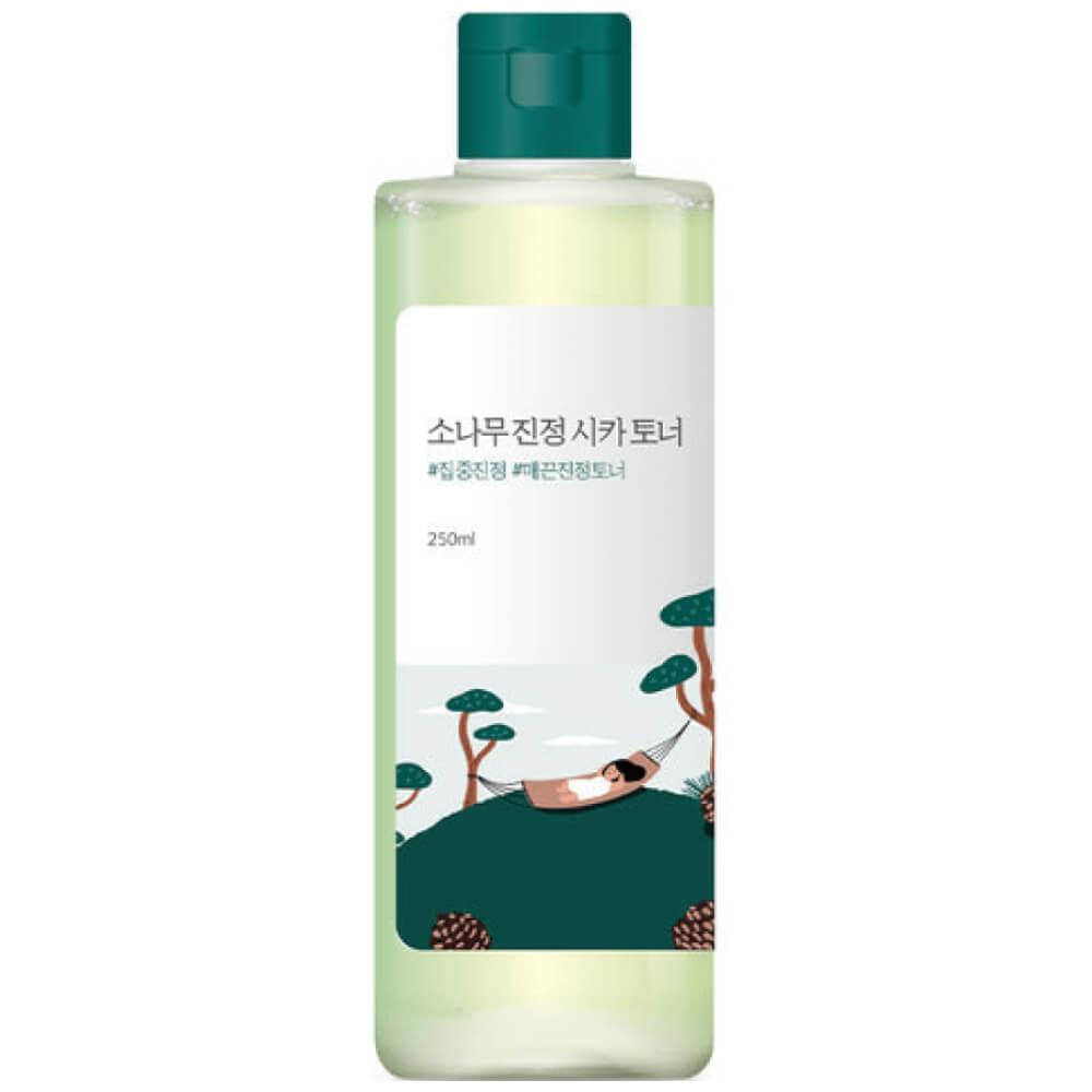 Тонер с экстрактами сосны и центеллы для проблемной кожи Round Lab Pine Calming Cica Toner. 250 мл
