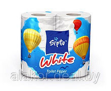 Бумага туалетная, белая «Sipto White» (4шт./уп. )