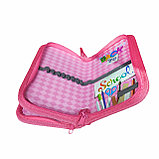 Пенал на 2 отделения на молнии без наполнения "Бабочки", фото 3