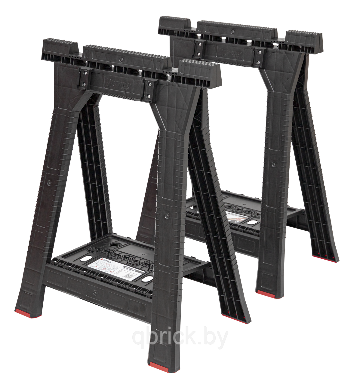 Козлы столярные Qbrick System Sawhorse (2 шт.) + Custom Connectors, черный