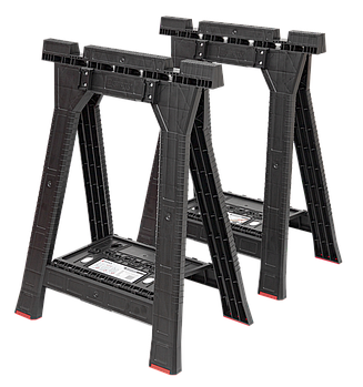 Козлы столярные Qbrick System Sawhorse (2 шт.) + Custom Connectors, черный