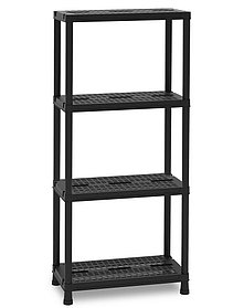 Стеллаж пластиковый Toomax 4-SHELF UNIT UNIVERSAL VENT 63-4, VENTILATED черный