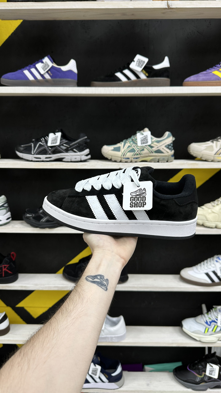 Кроссовки Adidas Campus 00's Black White Monogram