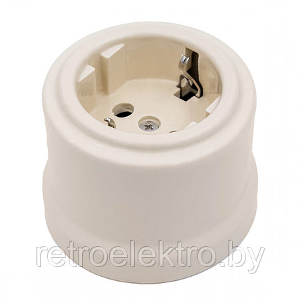 Розетка Bironi, Песочное золото, фото 2