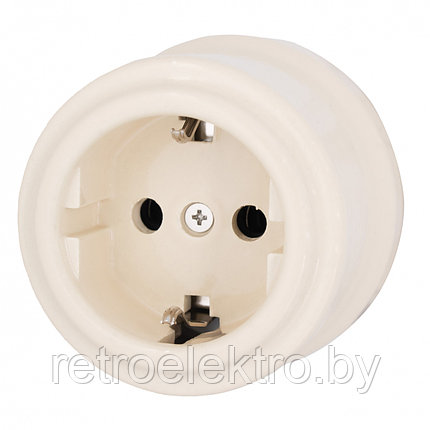 Розетка Bironi, Песочное золото, фото 2