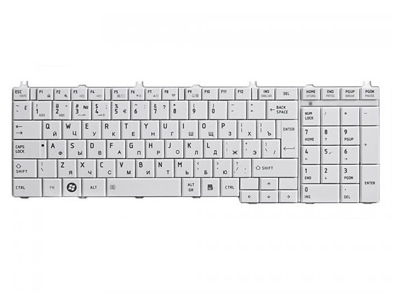 Замена клавиатуры в ноутбуке TOSHIBA C650 C655 L650 L655 L670 WHITE - фото 1 - id-p33730073