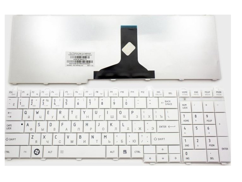 Замена клавиатуры в ноутбуке TOSHIBA C650 C655 L650 L655 L670 WHITE - фото 2 - id-p33730073