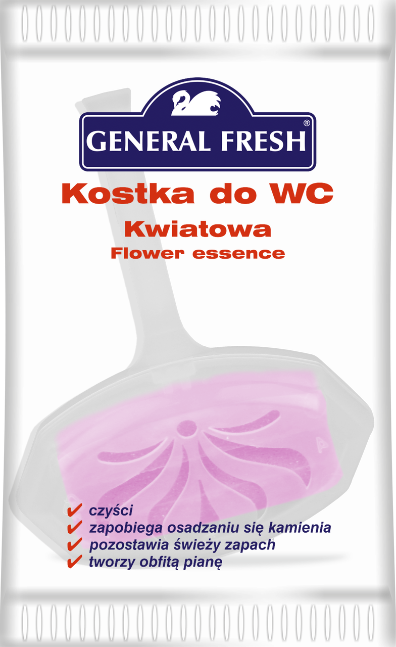 Освежитель для унитазов "KOSTKA do WC" General Fresh  в целлофане цветок