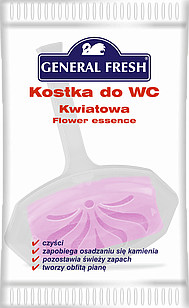 Освежитель для унитазов "KOSTKA do WC" General Fresh  в целлофане цветок