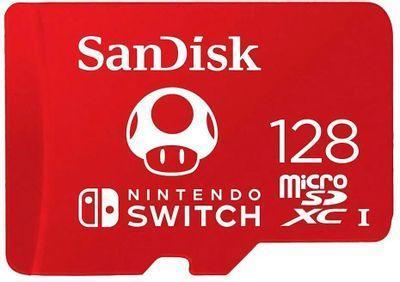 Карта памяти microSDXC UHS-I U3 Sandisk 128 ГБ, 100 МБ/с, Class 10, Nintendo Switch, 1 шт.