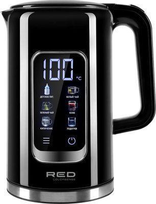 Чайник электрический RED solution COLORSENSE AM120D, 2000Вт, черный