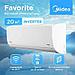 Сплит-система инверторная Midea Favorite MSFRW-07N8C2 настенная, до 20м2, 8300 BTU, с обогревом, с голосовым, фото 7