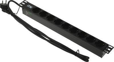 Блок распределения питания ITK (PH22-9D1-P) гор.размещ. 9xSchuko базовые 16A Schuko 2м