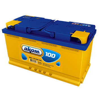 Аккумулятор AKOM 6CT-100 Евро (100 A/h), 920А R+
