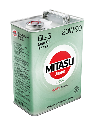 Трансмиссионное масло MITASU GEAR OIL GL-5 80W-90, 4л