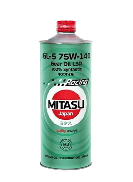 Трансмиссионное масло MITASU RACING GEAR OIL GL-5 75W-140 LSD, 1л