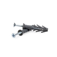 Дюбель-гвоздь US 6x40 потай, полипропилен, дой-пак L, МОНТАЖ (пакет/100шт)