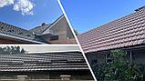 Металлочерепица модульная RoofArt Nordica, GreenCoat Pural BT, 0,53мм, скрытое крепление, антрацитовый серый, фото 6