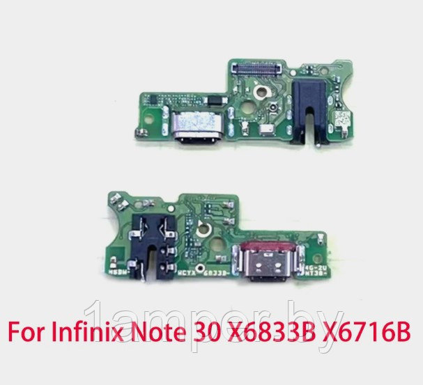 Плата нижняя Original с разъемом зарядного, микрофоном Infinix Note 30 X6833B X6716B
