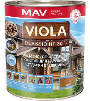 Состав VIOLA Classic HT 30 бесцветный защ.-декор. состав для древесины 1,0 л (0,7 кг), фото 2
