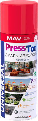Эмаль-аэрозоль PressTon акриловая унив. RAL 7011 глянц. серый 520 мл/270 гр, фото 2