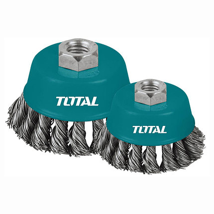 Щетка проволочная чашечная 125 мм TOTAL TAC32051, фото 2