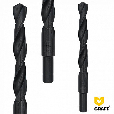 Сверло по металлу с проточ. хвостовиком 13,0 мм GRAFF, пластик. коробка