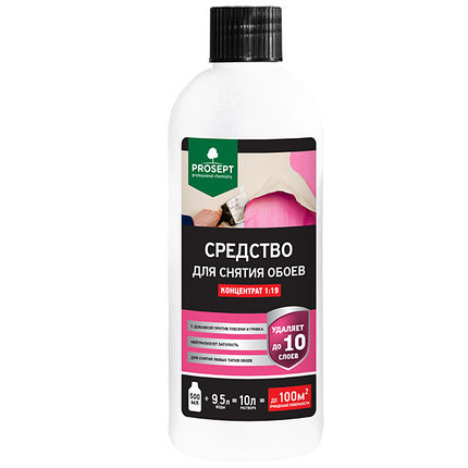 PROSEPT Средство для снятия обоев, концентрат  1:19 / 0,5 л готовый состав, фото 2