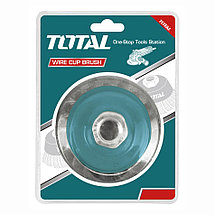 Щетка проволочная чашечная 100 мм TOTAL TAC32041, фото 3
