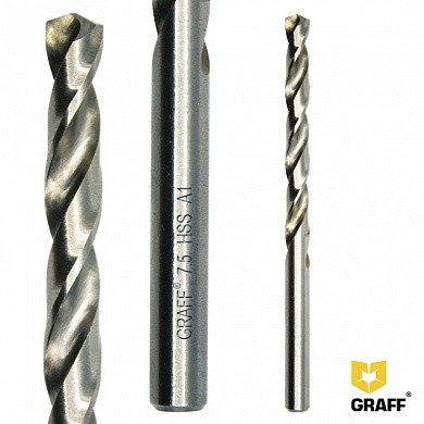 Сверло по металлу 7,5 мм HSS A1 GRAFF, фото 2