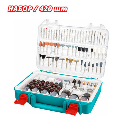 Набор насадок для гравера TOTAL TAKMG4208 (420 шт), фото 2