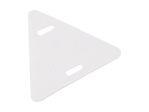 Бирка кабельная "У-136" (Треугольник), белая (100 шт/уп.) REXANT, фото 2