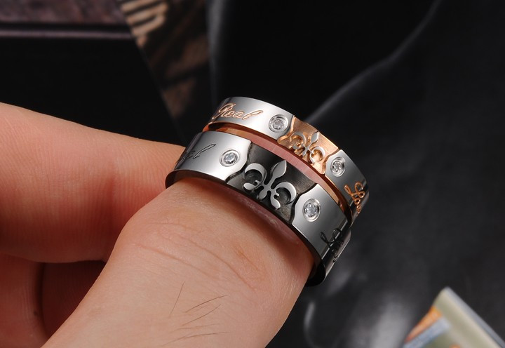 Парные кольца для влюбленных "Неразлучная пара 107" с гравировкой "Настоящая любовь" - фото 3 - id-p33139717