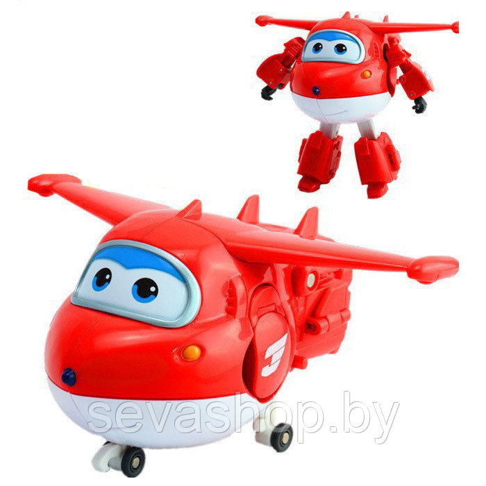 Спасатель Jett (Джетт (Хоги)-Супер Крылья) - Super Wings. Трансформируется в самолёт